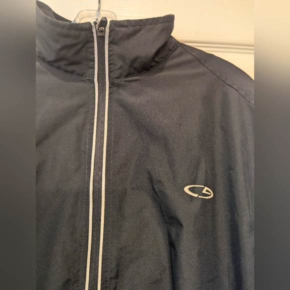 Champion men's black Windbreaker jacket full zip lightweight back pockets size S - Picture 2 of 6